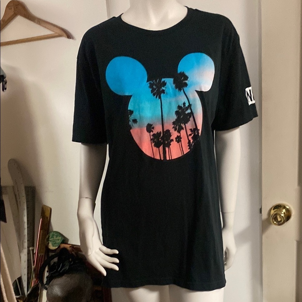 Disney Black T-Shirt w/ Mickey Mouse Design